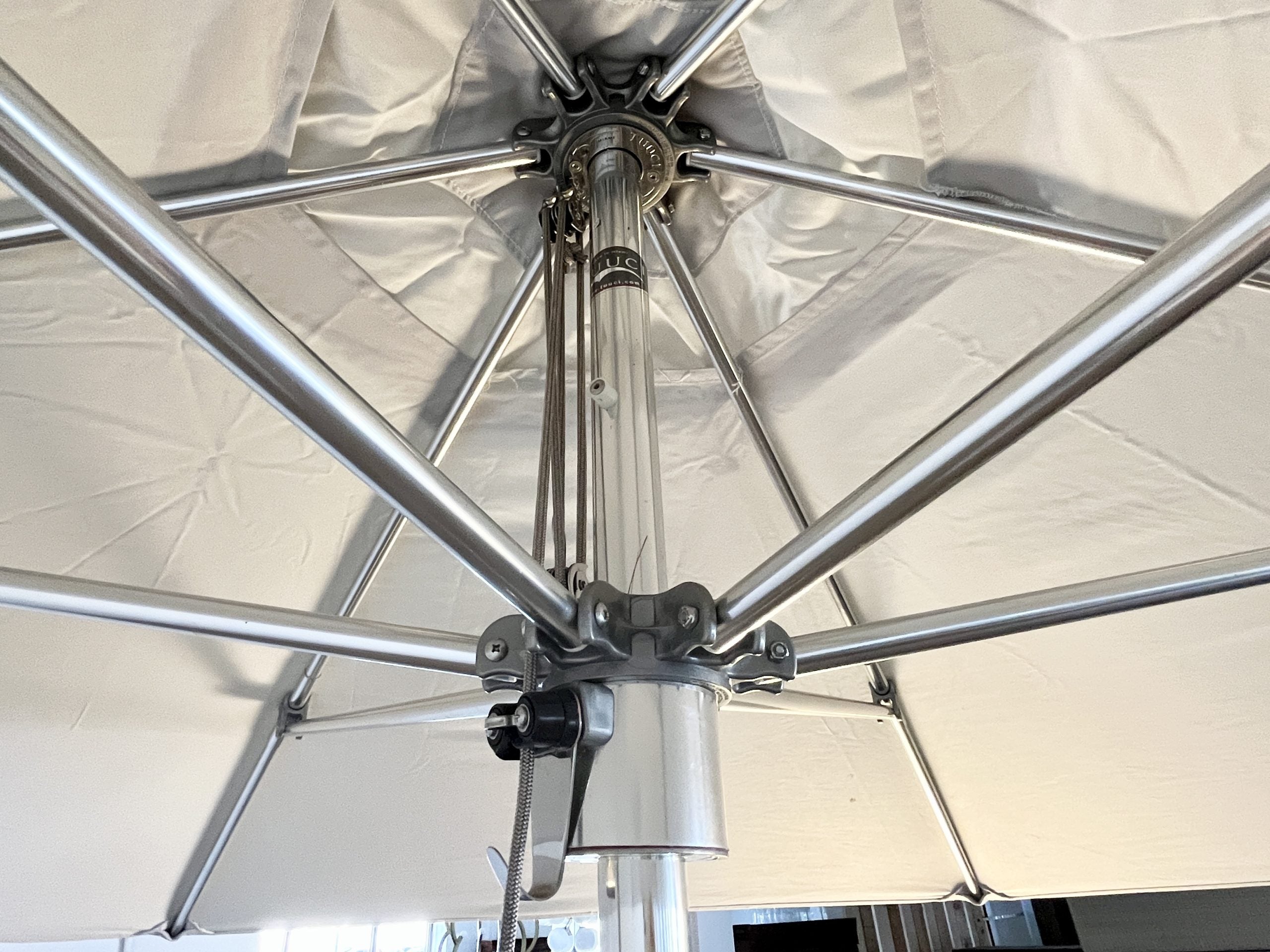 Tucci Bay Master Umbrella & Base, 2 Available