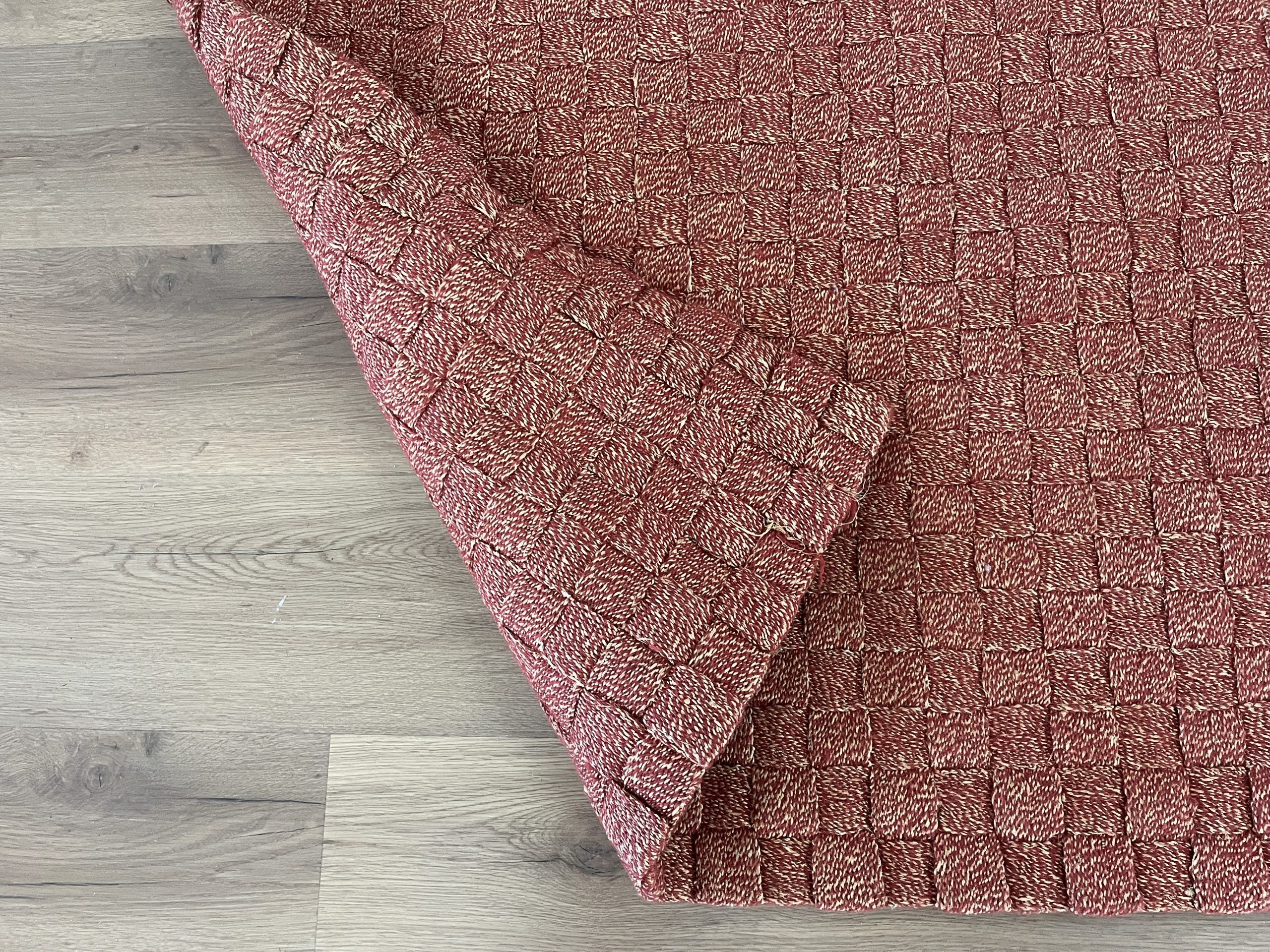 Burnt Orange Woven Rug