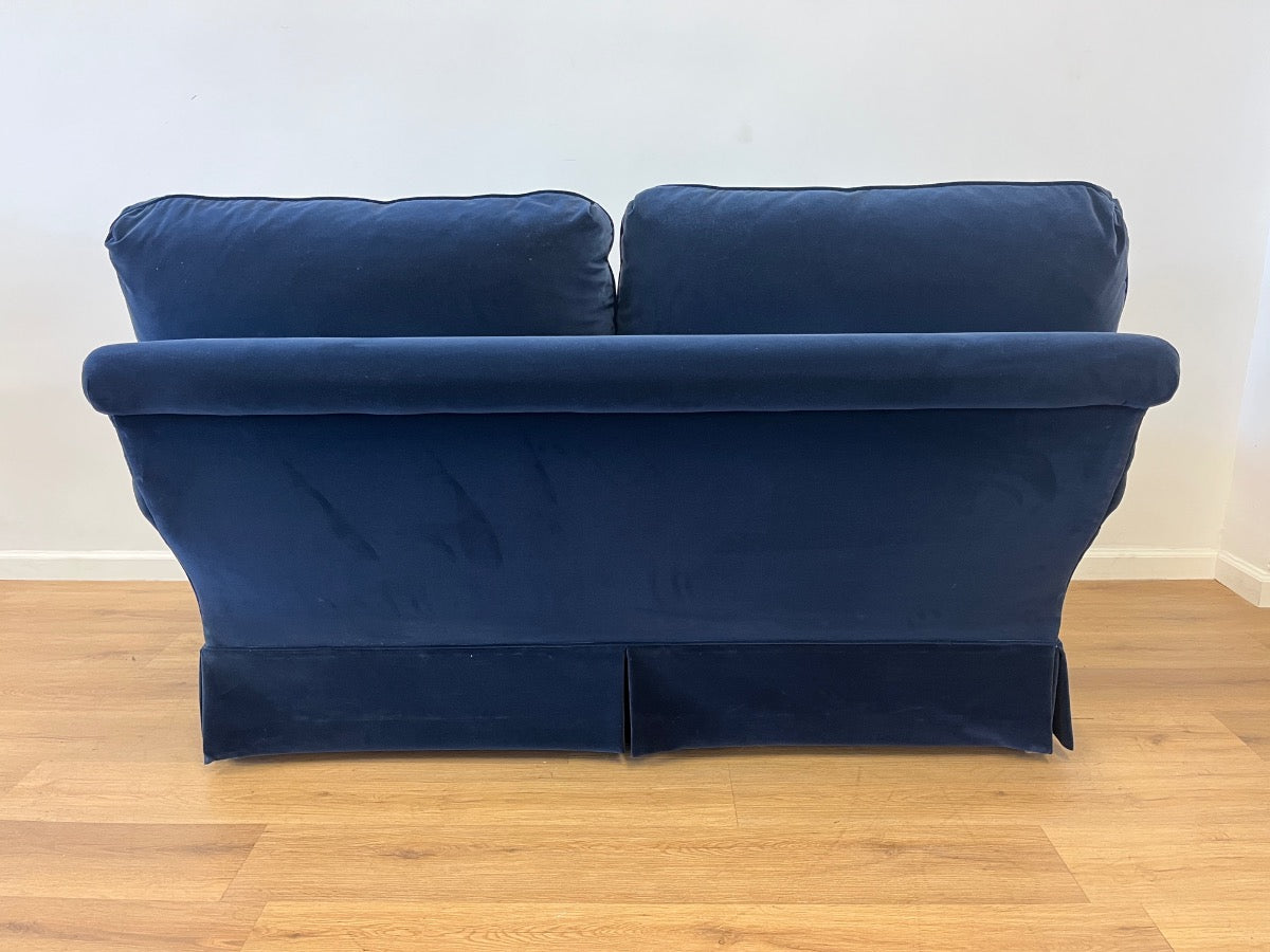 Baker Blue Velvet Loveseat, 2 of 2
