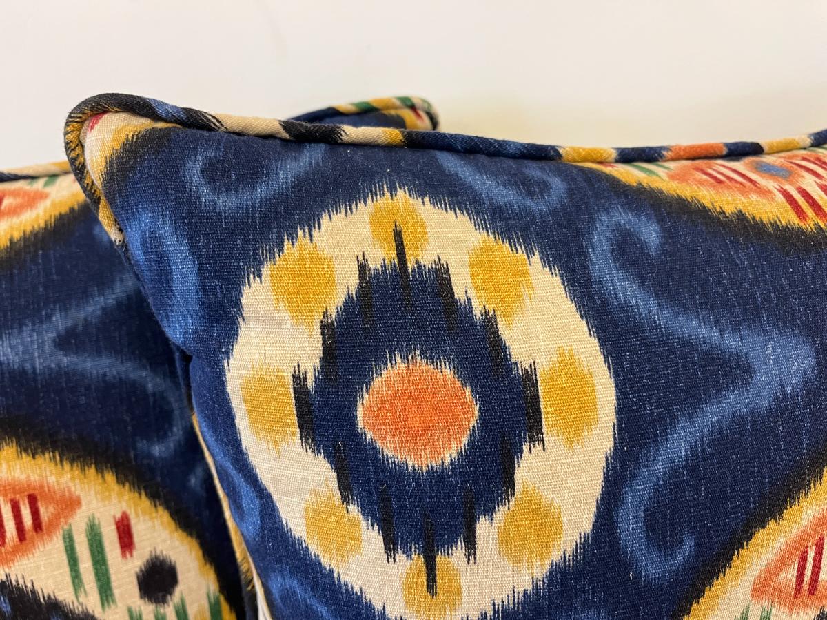 Duralee Dakota Ikat Pillows, Pair