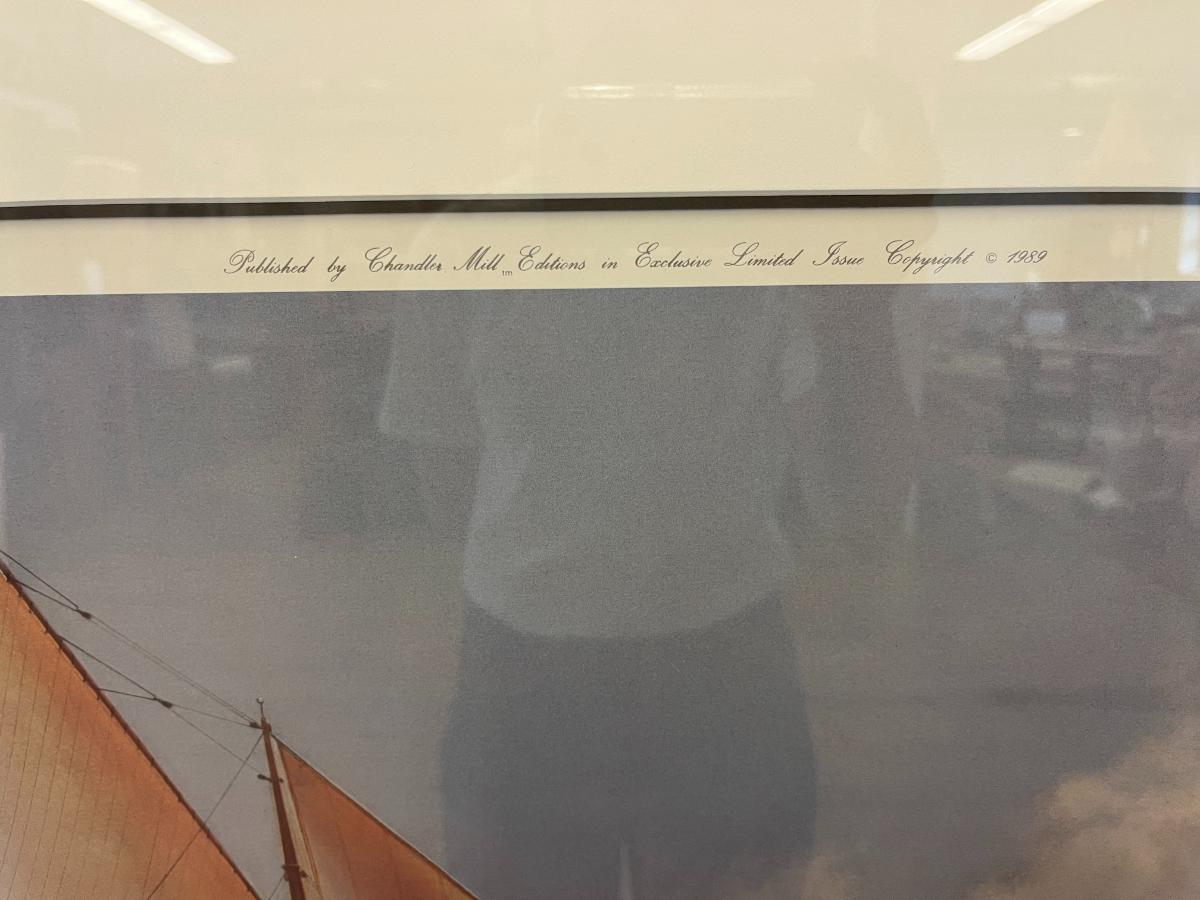 Michael Keane Pencil-Signed Limited Edition Lithographs, “America’s Cup 1876” & “Wung Out”