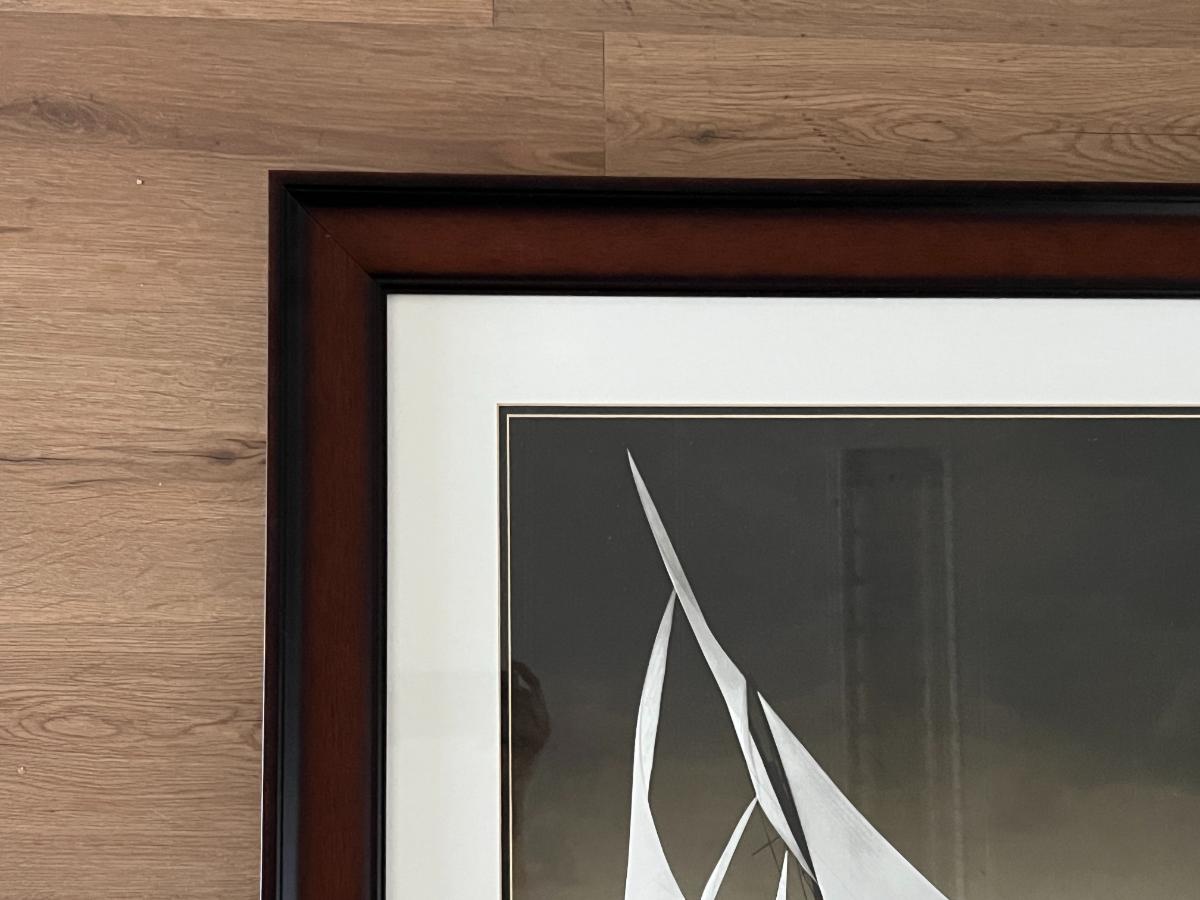 Grand-Scale Gilded Age Framed Yacht Art Prints from Adrien Linford, Set of 4