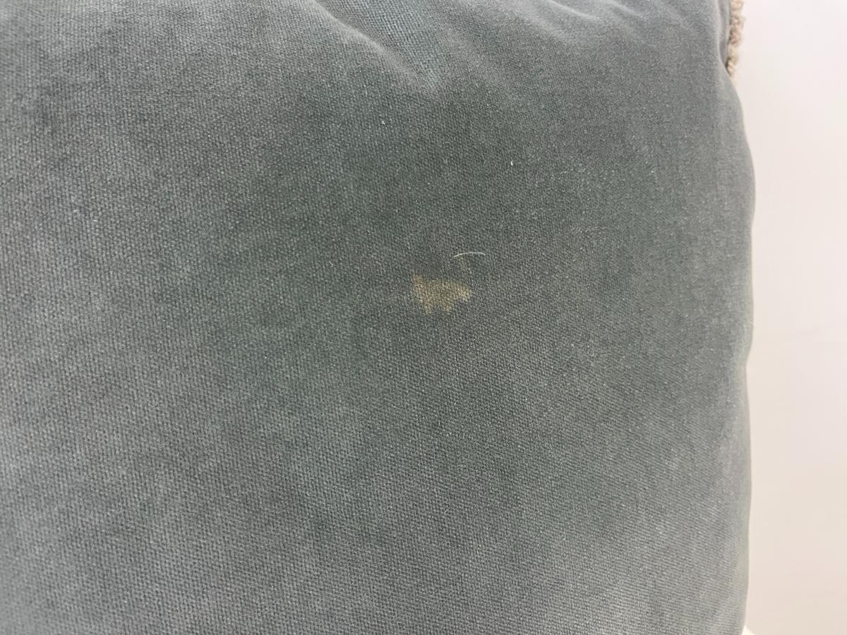 Restoration Hardware Blue Velvet Pillows, Pair