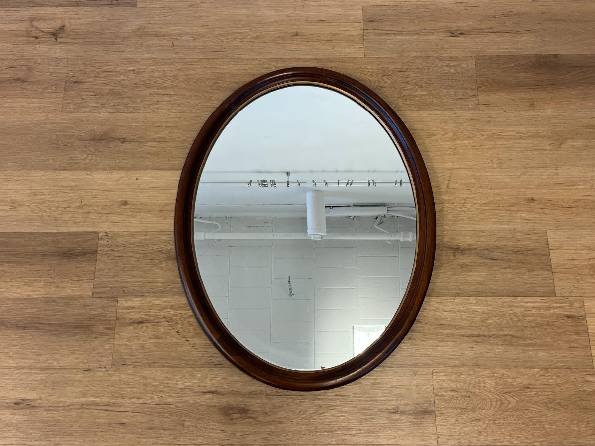 Vintage Henkel Harris Oval Mirror