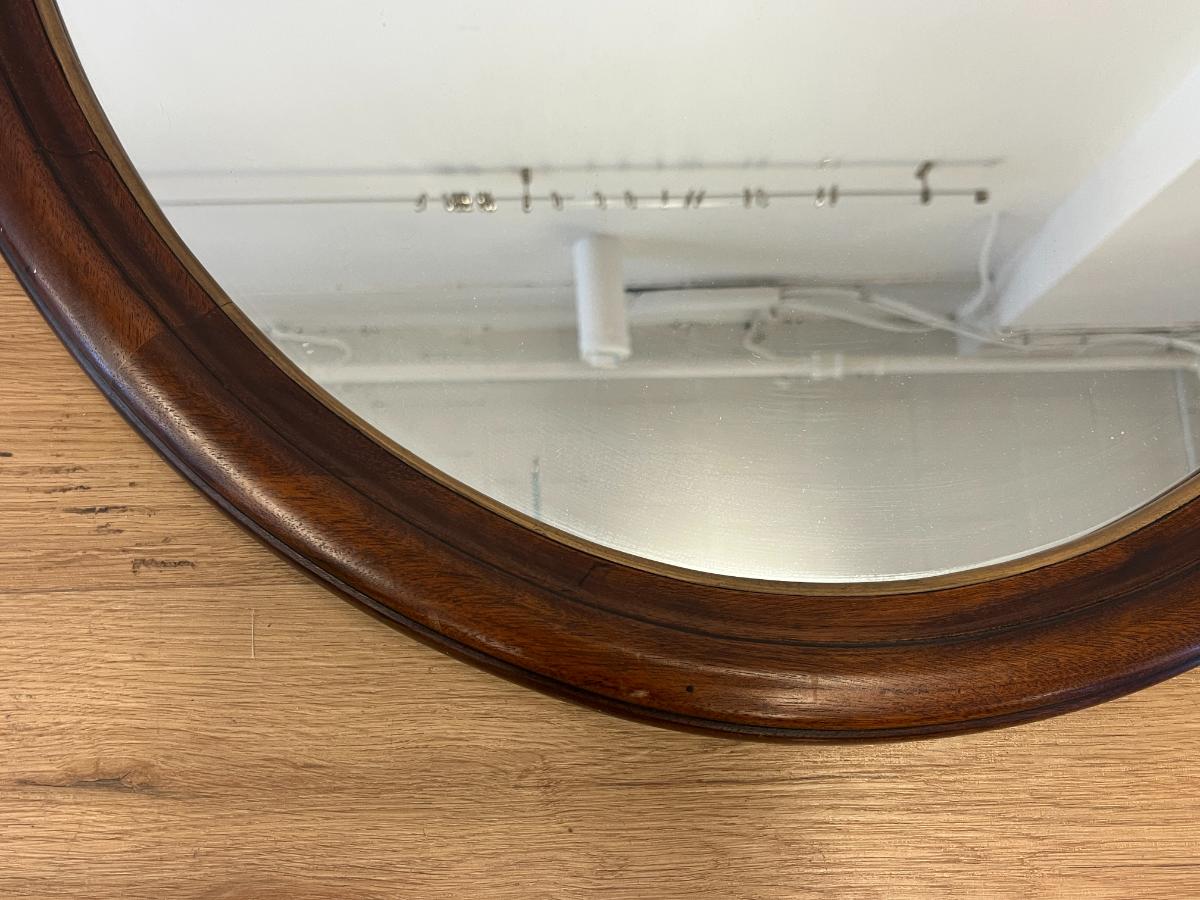 Vintage Henkel Harris Oval Mirror