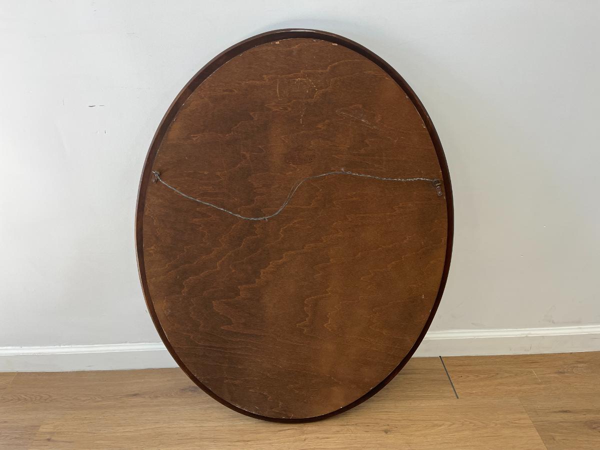 Vintage Henkel Harris Oval Mirror