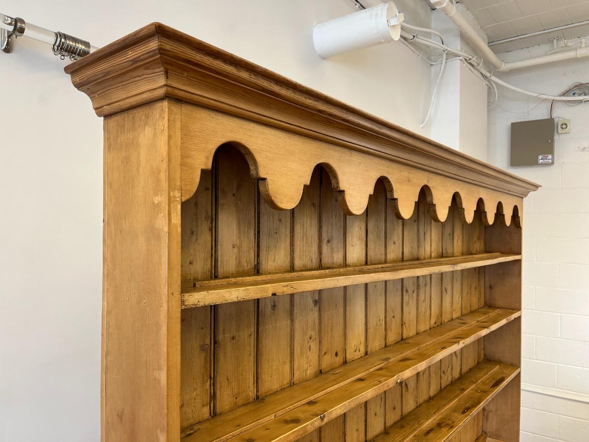 19th C. English Pine Lancashire Dresser