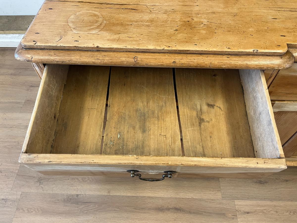 19th C. English Pine Lancashire Dresser