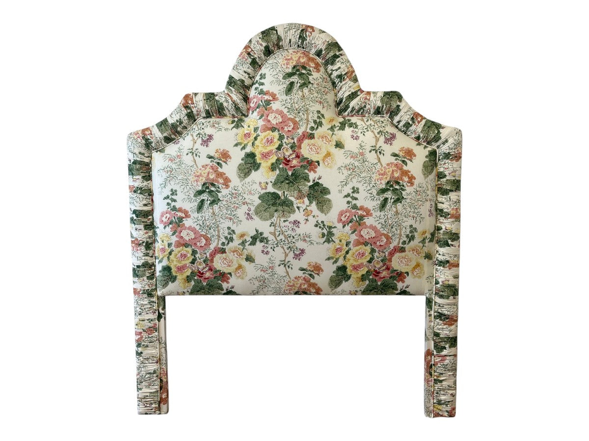 Custom Upholstered Queen Headboard in Lee Jofa Hollyhock