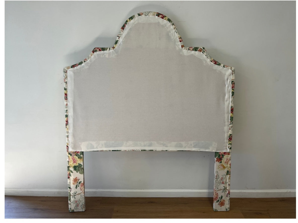 Custom Upholstered Queen Headboard in Lee Jofa Hollyhock