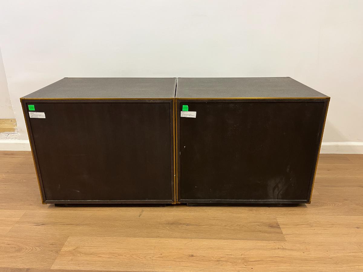 Restoration Hardware Gray Saunderson Shagreen Nightstands, Pair
