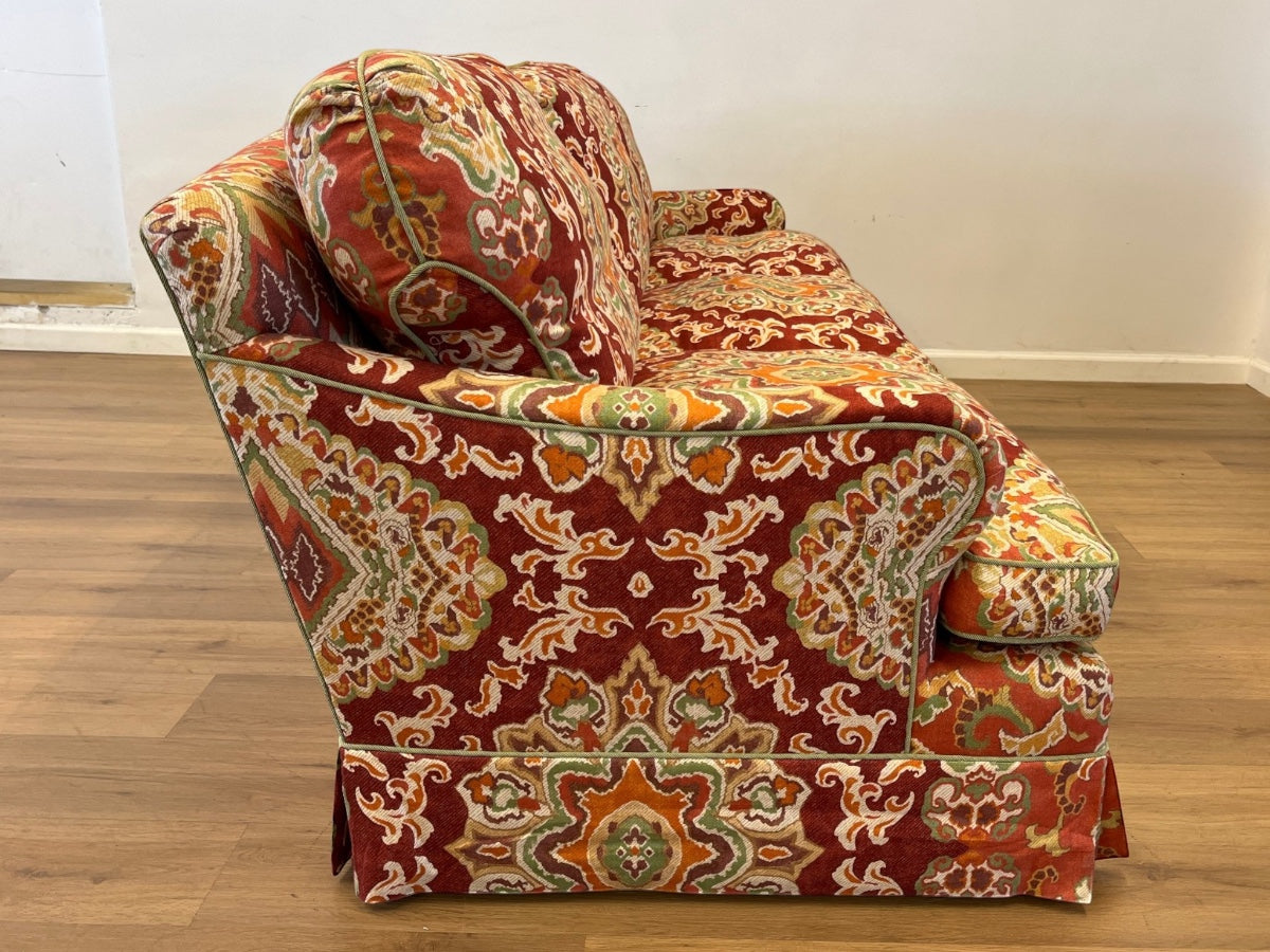 Custom Upholstered Three Seat Down Filled Sofa