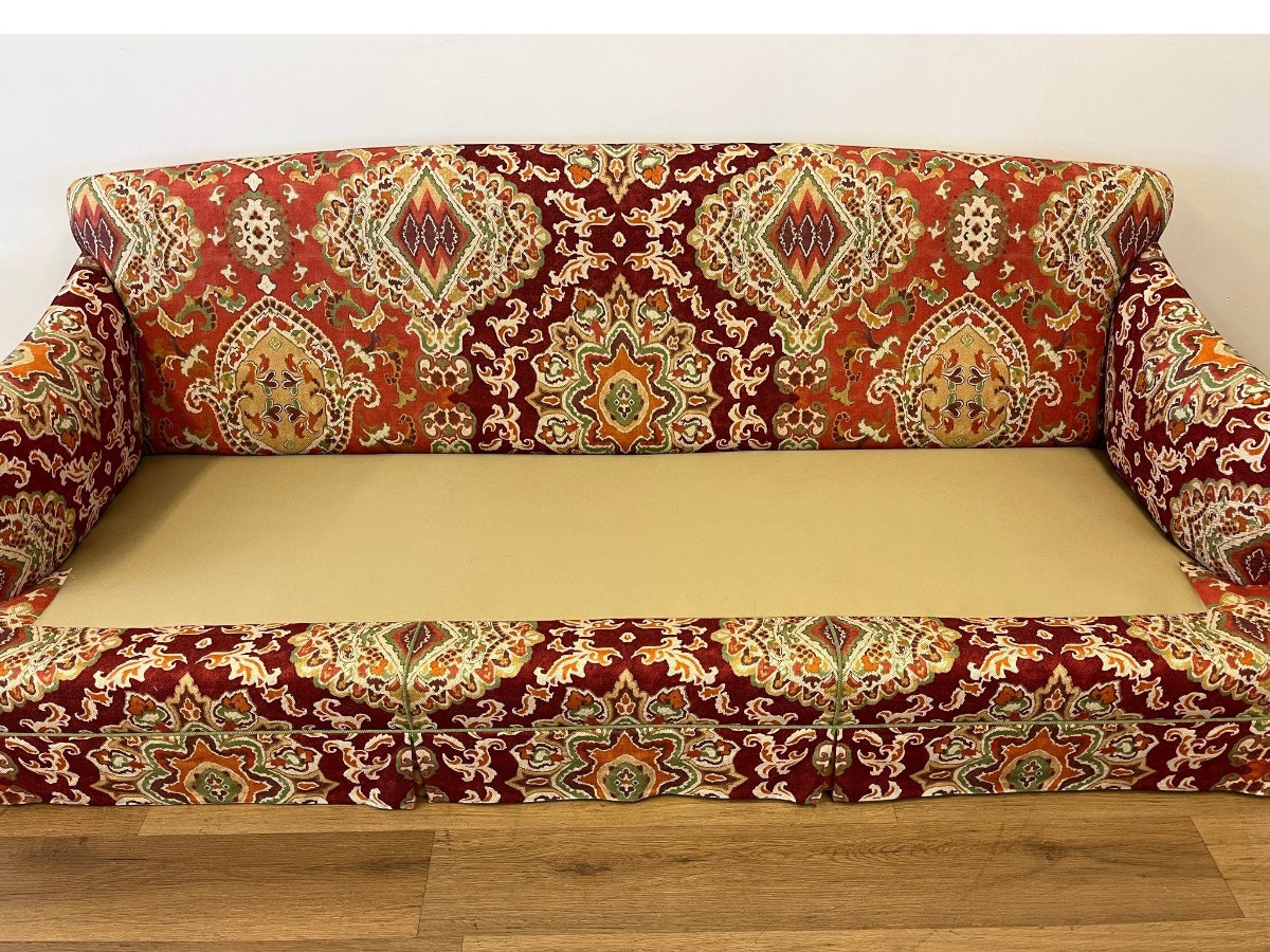 Custom Upholstered Three Seat Down Filled Sofa