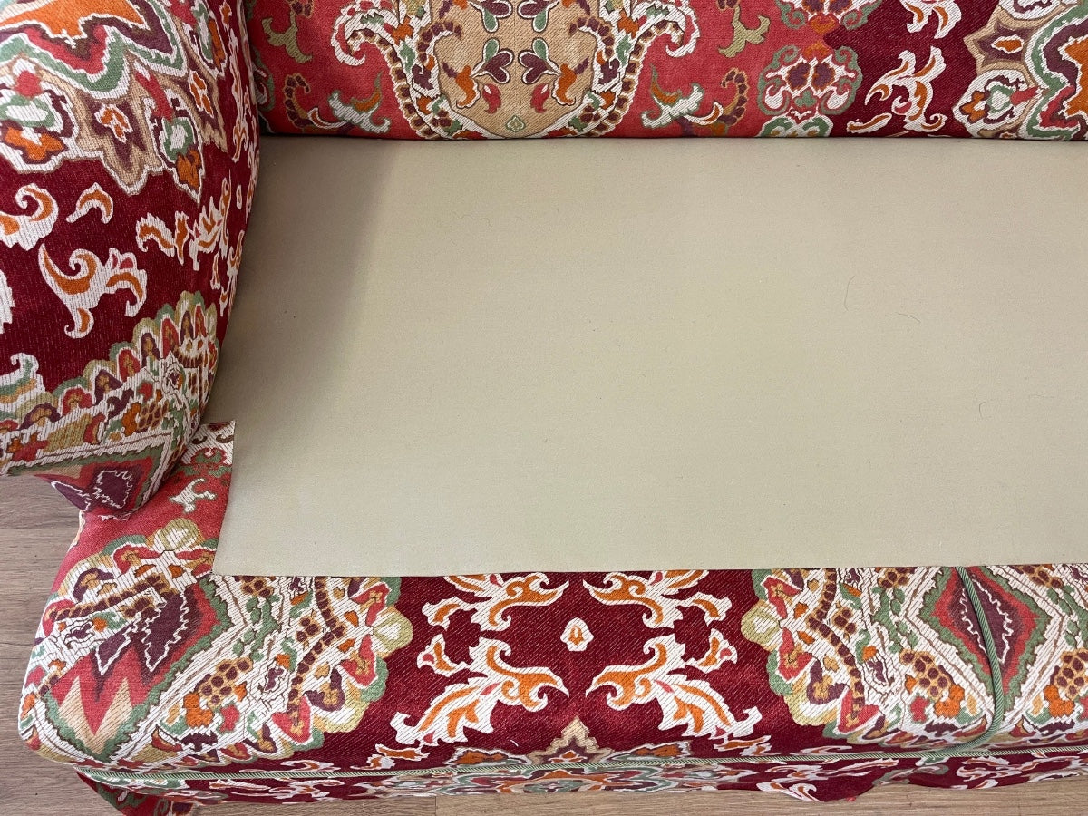 Custom Upholstered Three Seat Down Filled Sofa