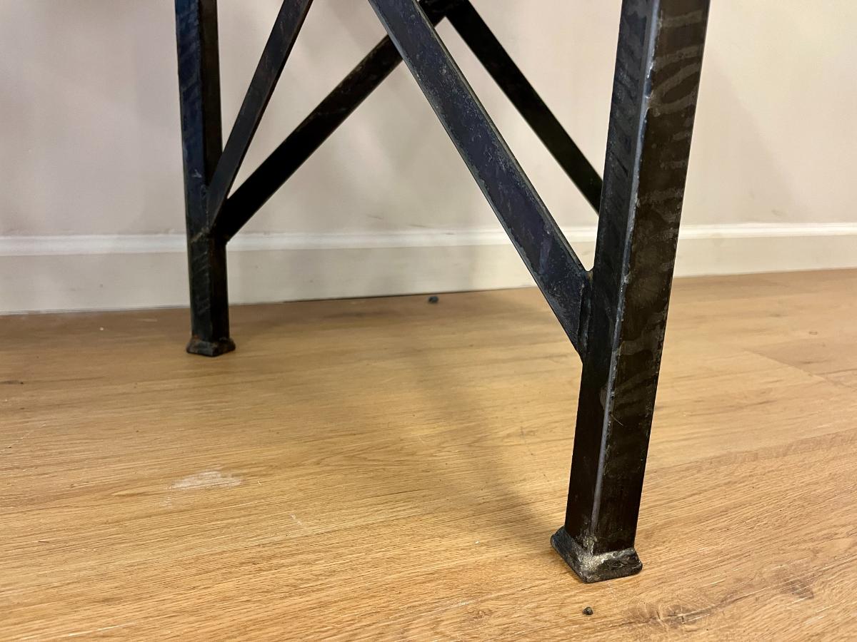Round Steel Side Tables from Lillian August, Pair