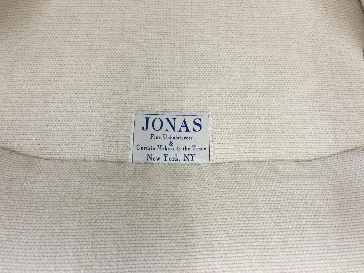 Jonas Ivory Skirted Lounge Chairs & Ottoman