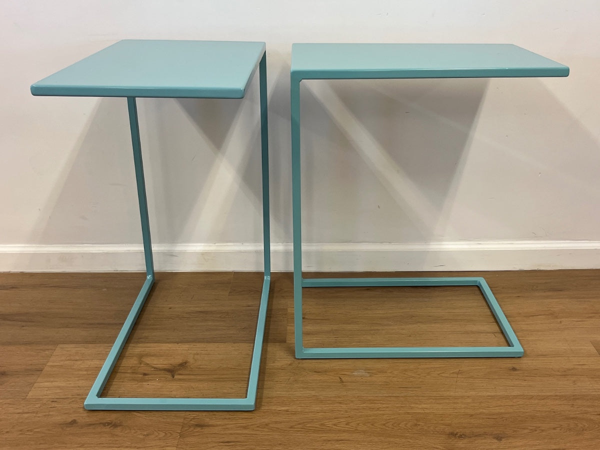 Room & Board C-Shaped Tables, Pair