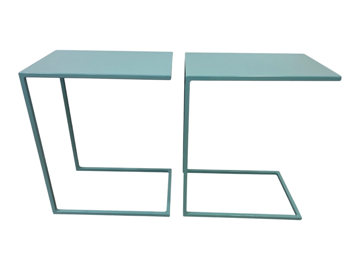 Room & Board C-Shaped Tables, Pair