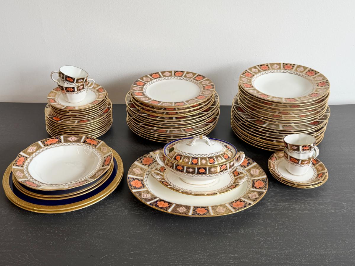 Collection of Royal Crown Derby Border Imari China