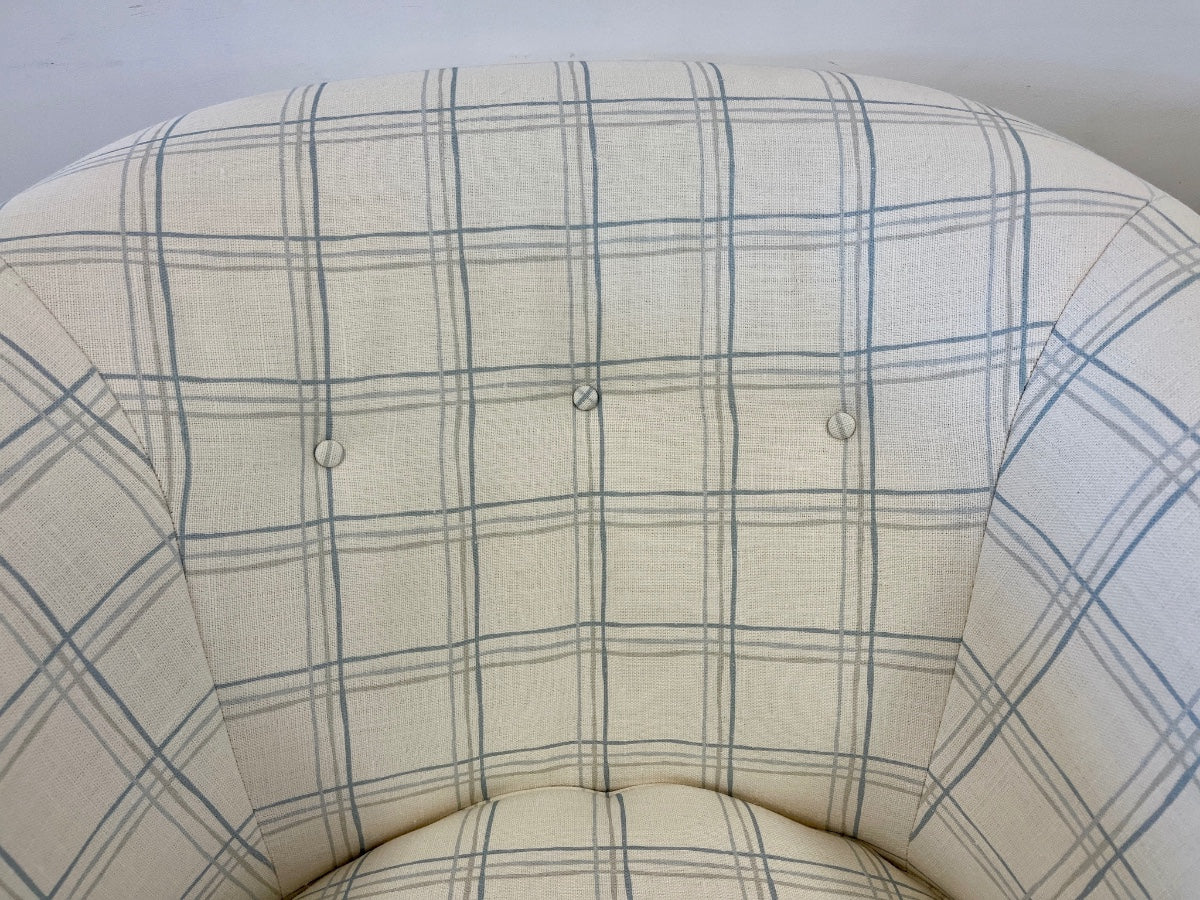 Hickory Chair Albert Chairs in Custom Fritz Porter Fabric, Pair
