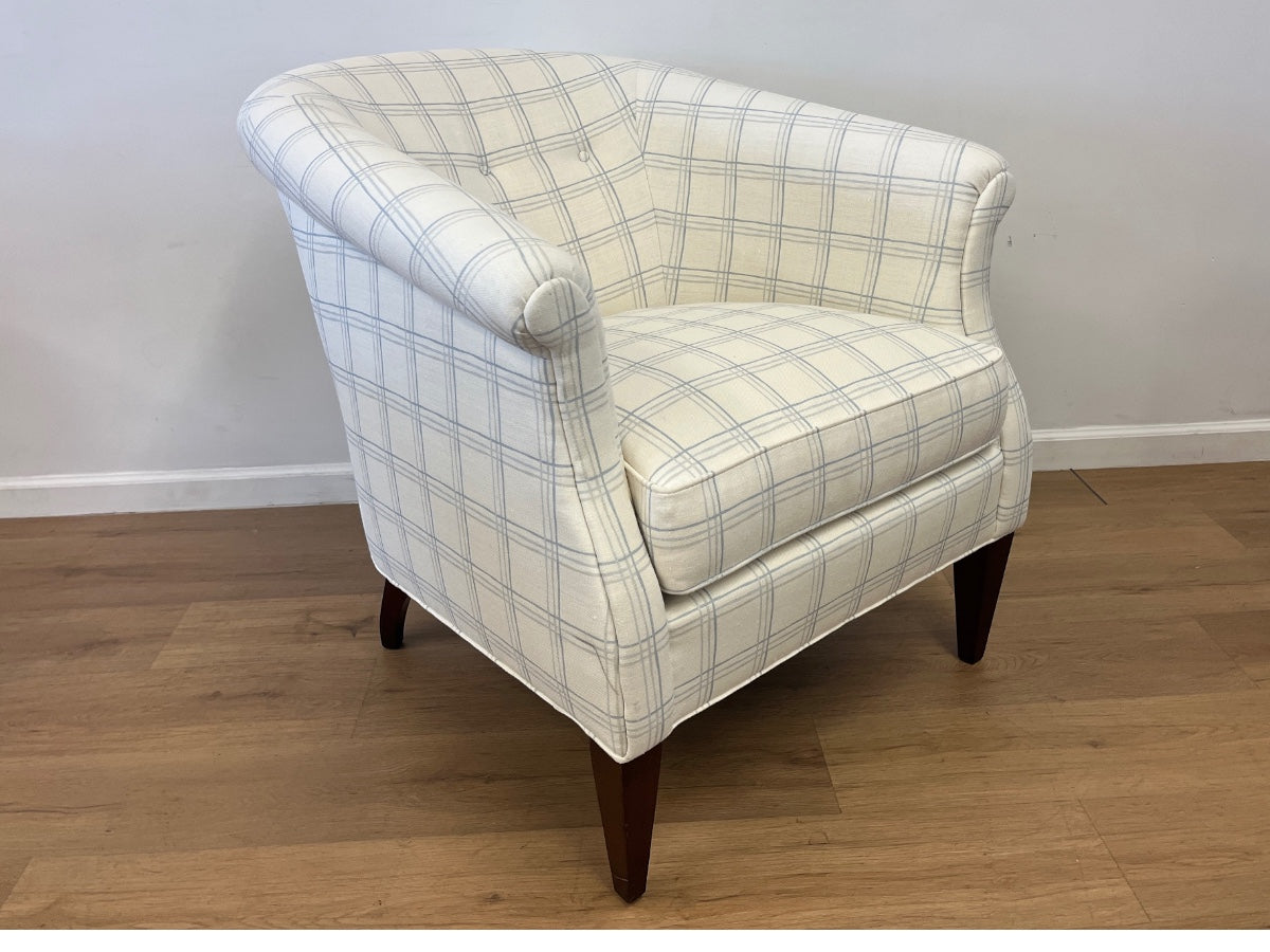 Hickory Chair Albert Chairs in Custom Fritz Porter Fabric, Pair
