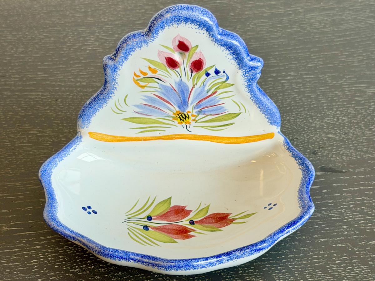 Collection of Vintage Harriett Quimper “Mistral Blue” Hand-Painted Faience Collection