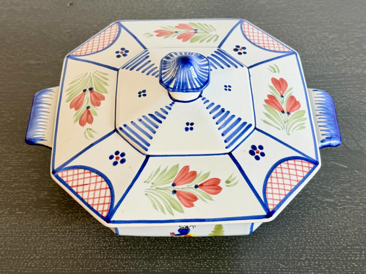Collection of Vintage Harriett Quimper “Mistral Blue” Hand-Painted Faience Collection