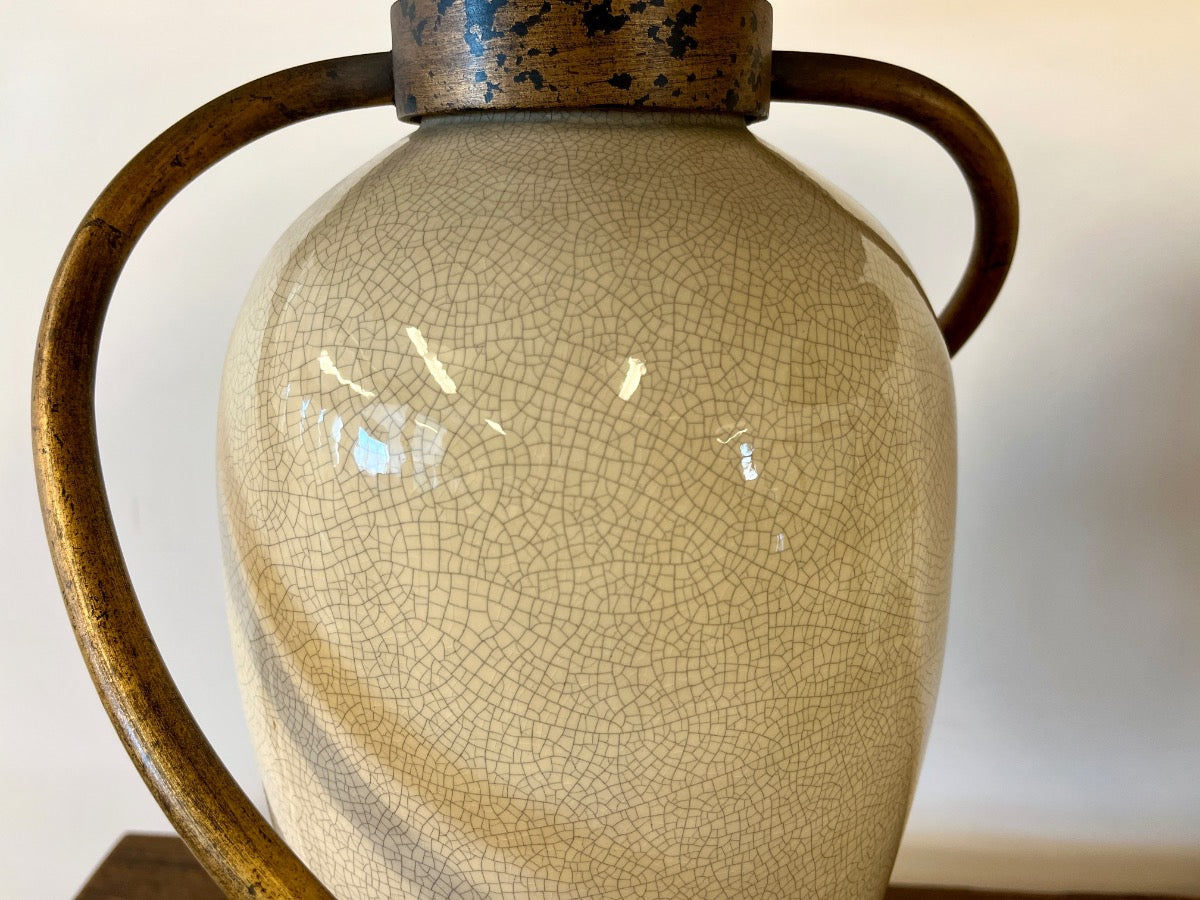 Vintage “Swing” Table Lamps with Metal Shades, Pair