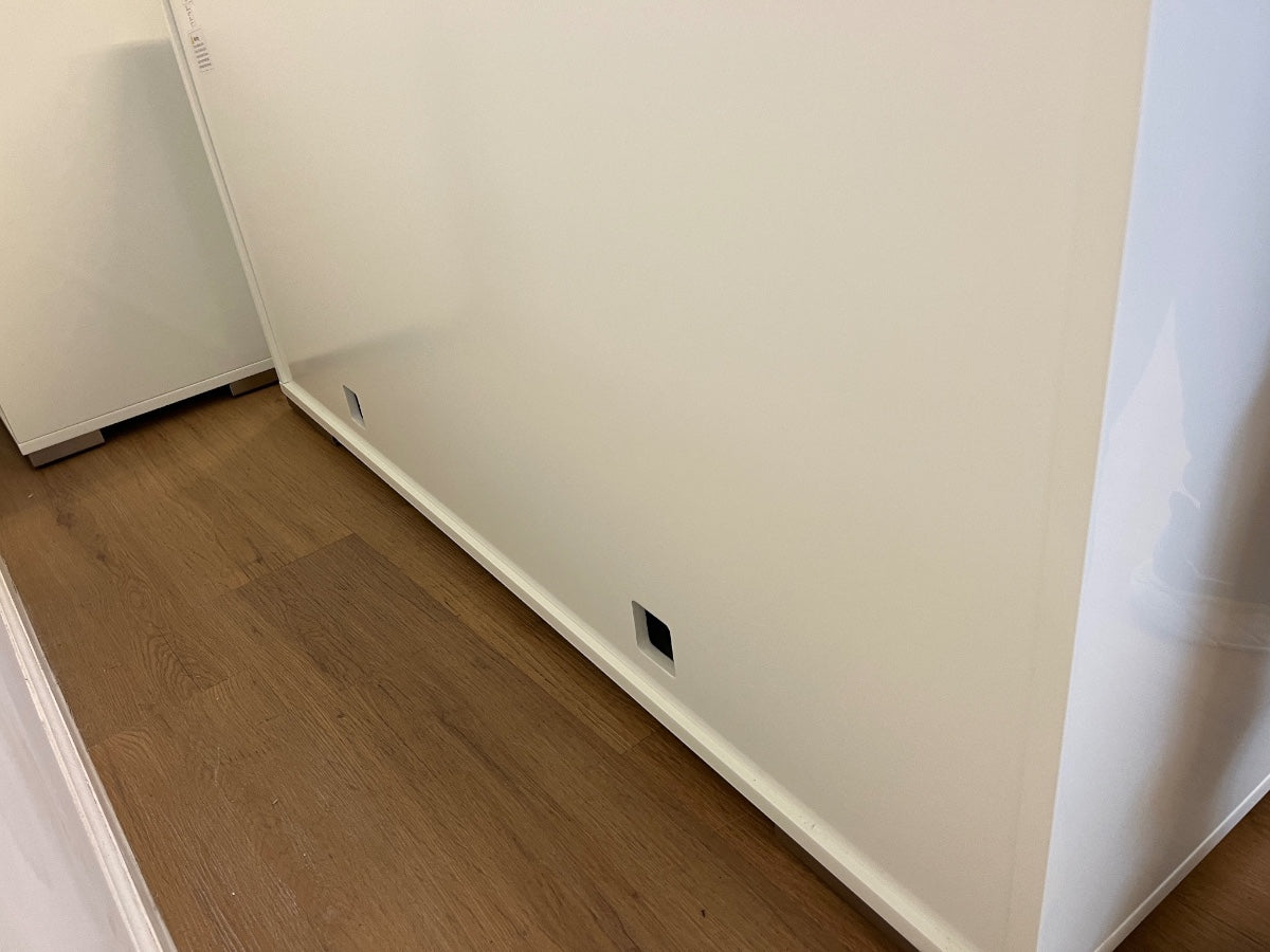 CB2 Fuel White Credenzas, Pair