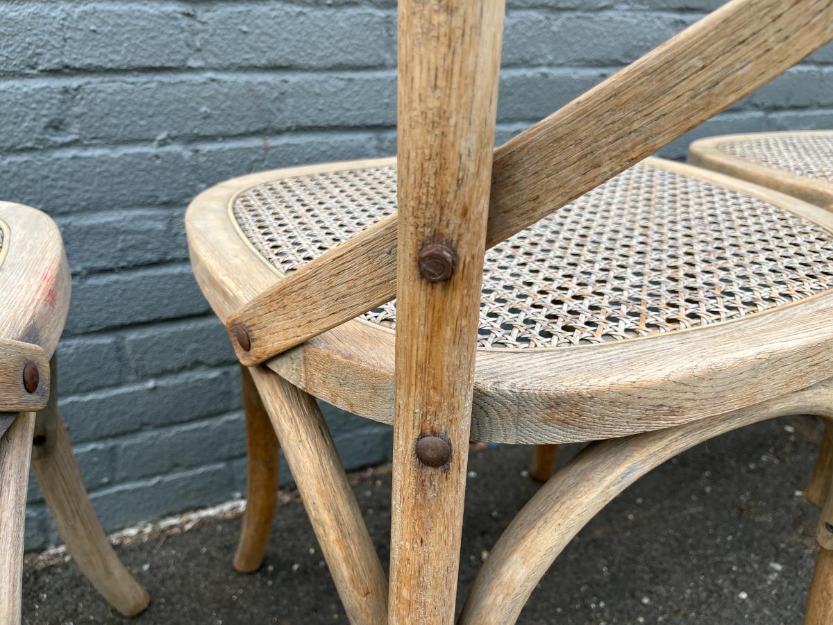RH Madeleine Rattan Dining Side Chairs, Set of 4