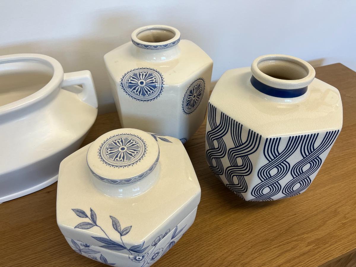 Blue & White Ceramics and Glass Collection