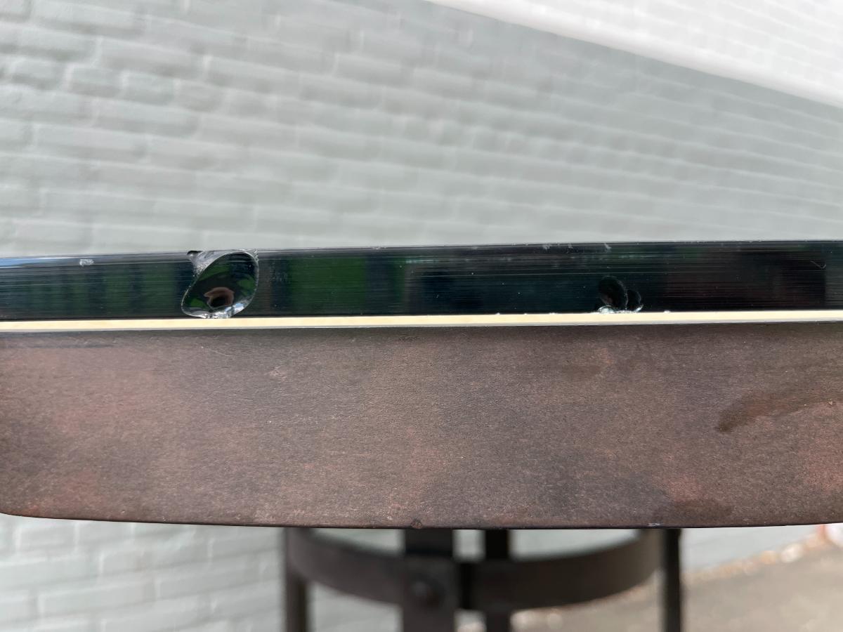 Ralph Lauren “Sheltering Sky” Round Dining Table with Glass Top