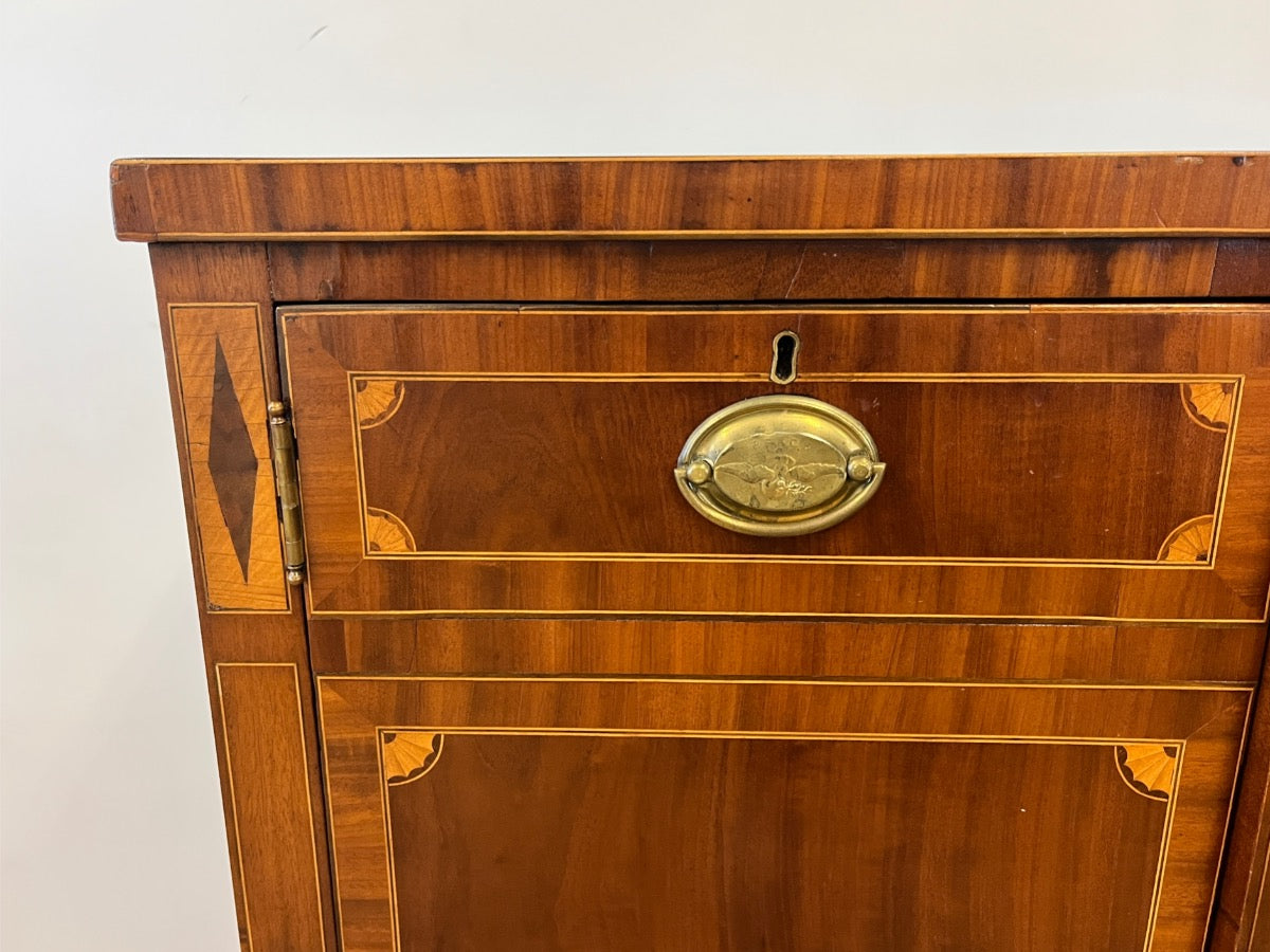 Antique Inlaid Mahogany Large Sideboard