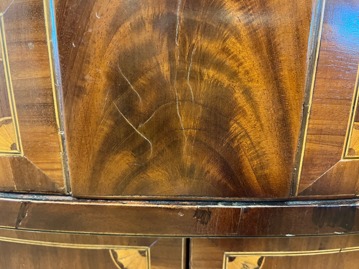 Antique Inlaid Mahogany Large Sideboard