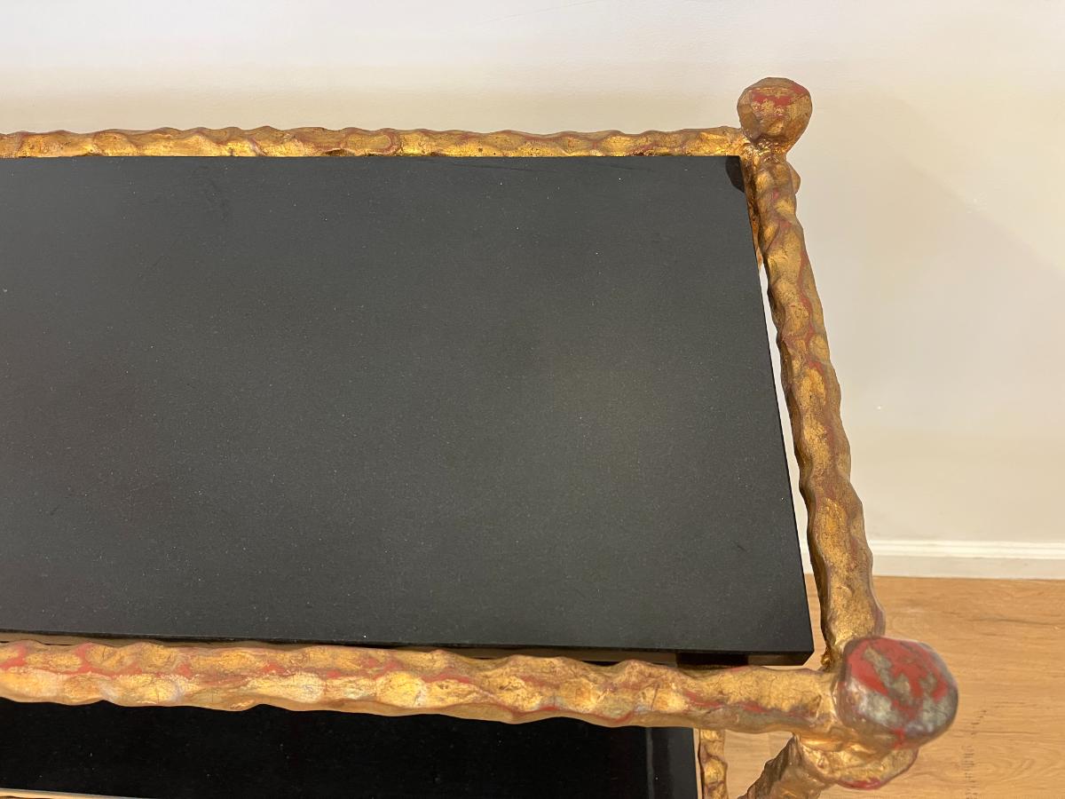 Global Views Gold Chiseled Console
