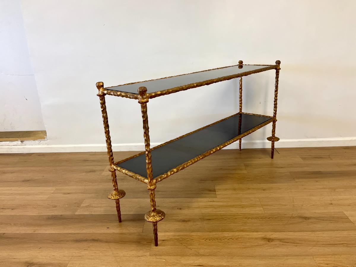 Global Views Gold Chiseled Console