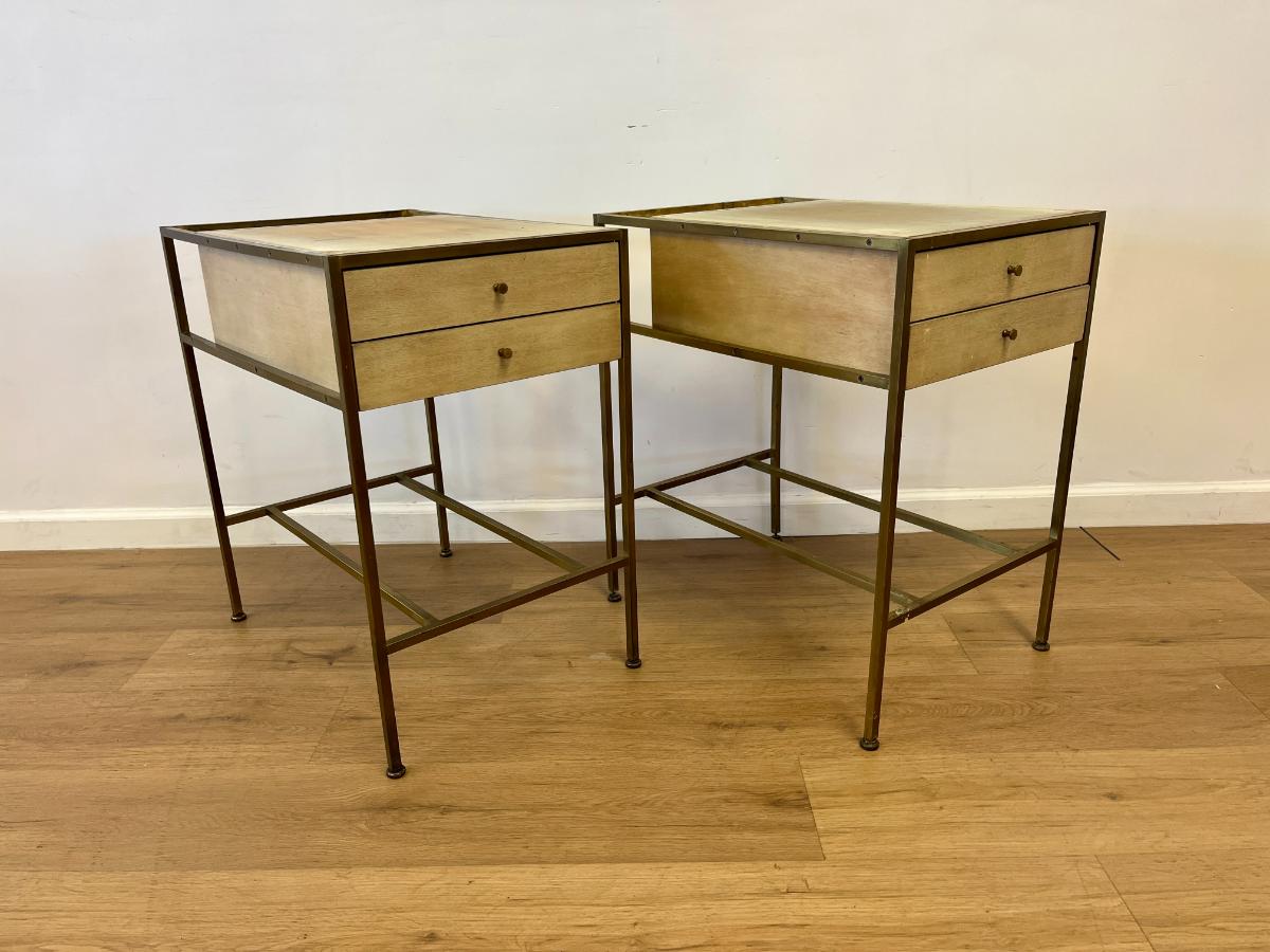 Paul McCobb for Calvin Furniture “Irwin Collection” Nightstands, Pair