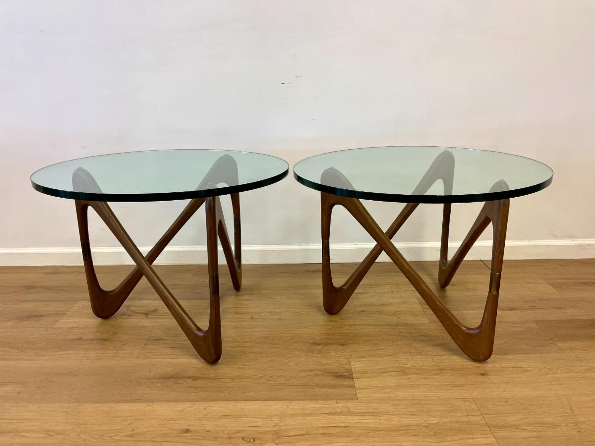 Vintage DWR Moebius Infinity Side Tables, Pair