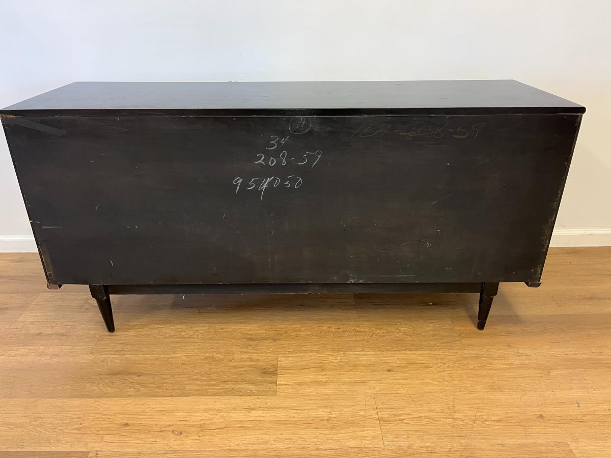 Mid-Century Modern Rosewood & Woven Cane Credenza by Lane