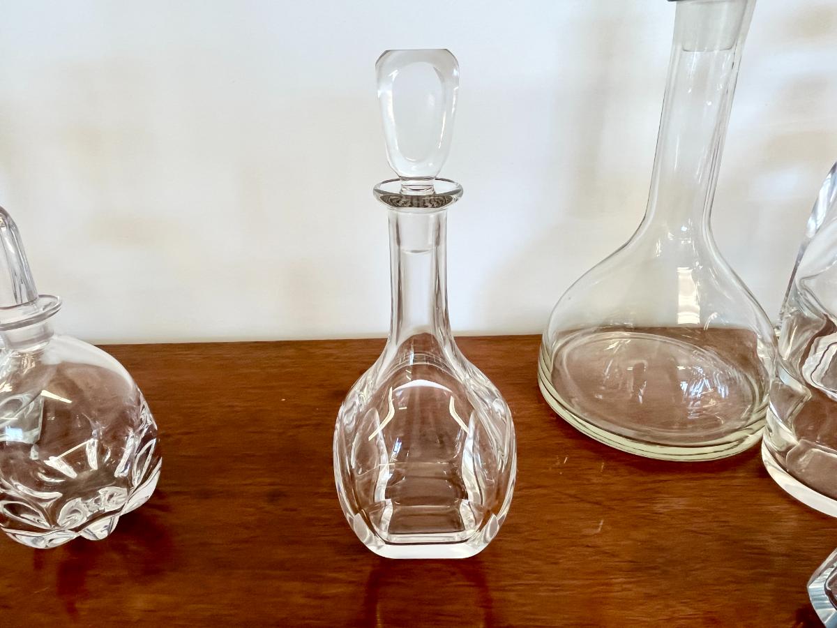 Collection of Crystal Decanters, Set of 15