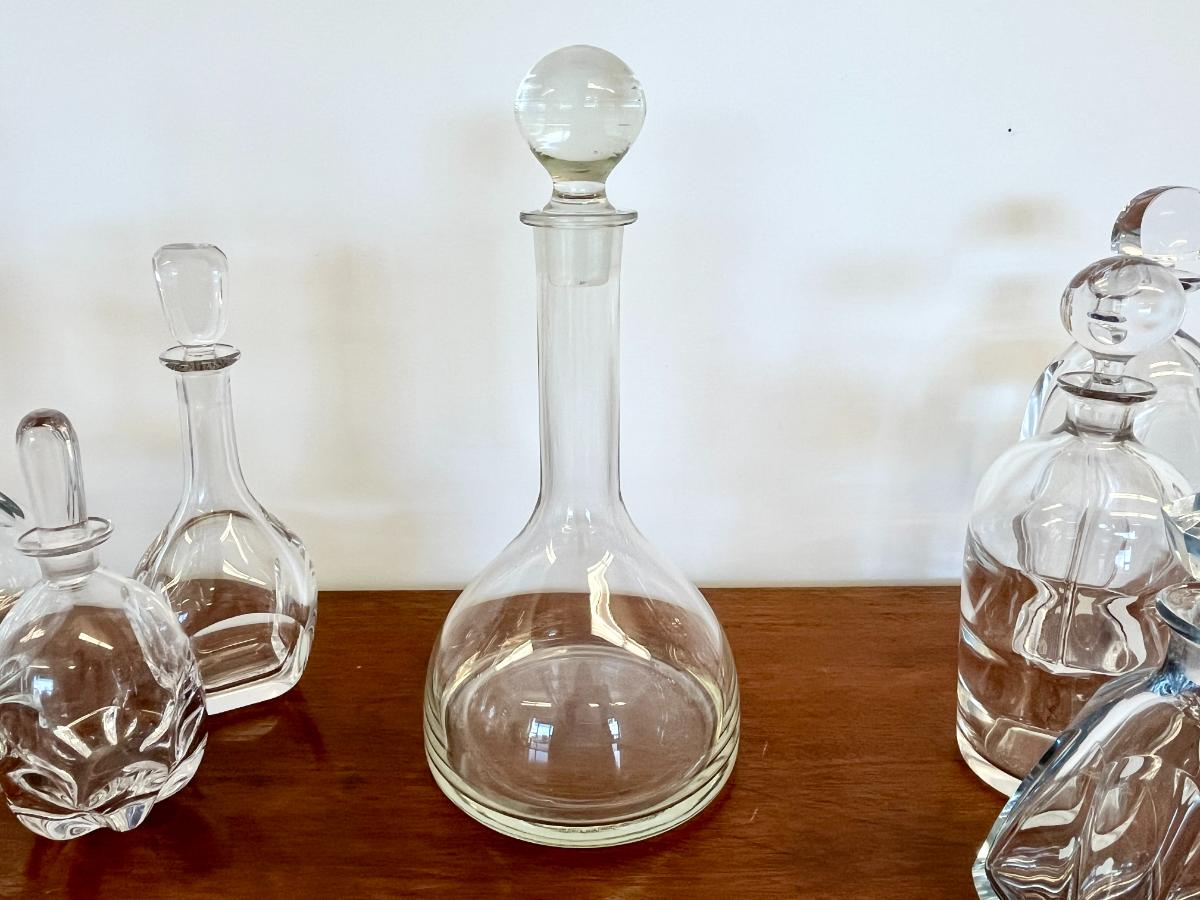 Collection of Crystal Decanters, Set of 15
