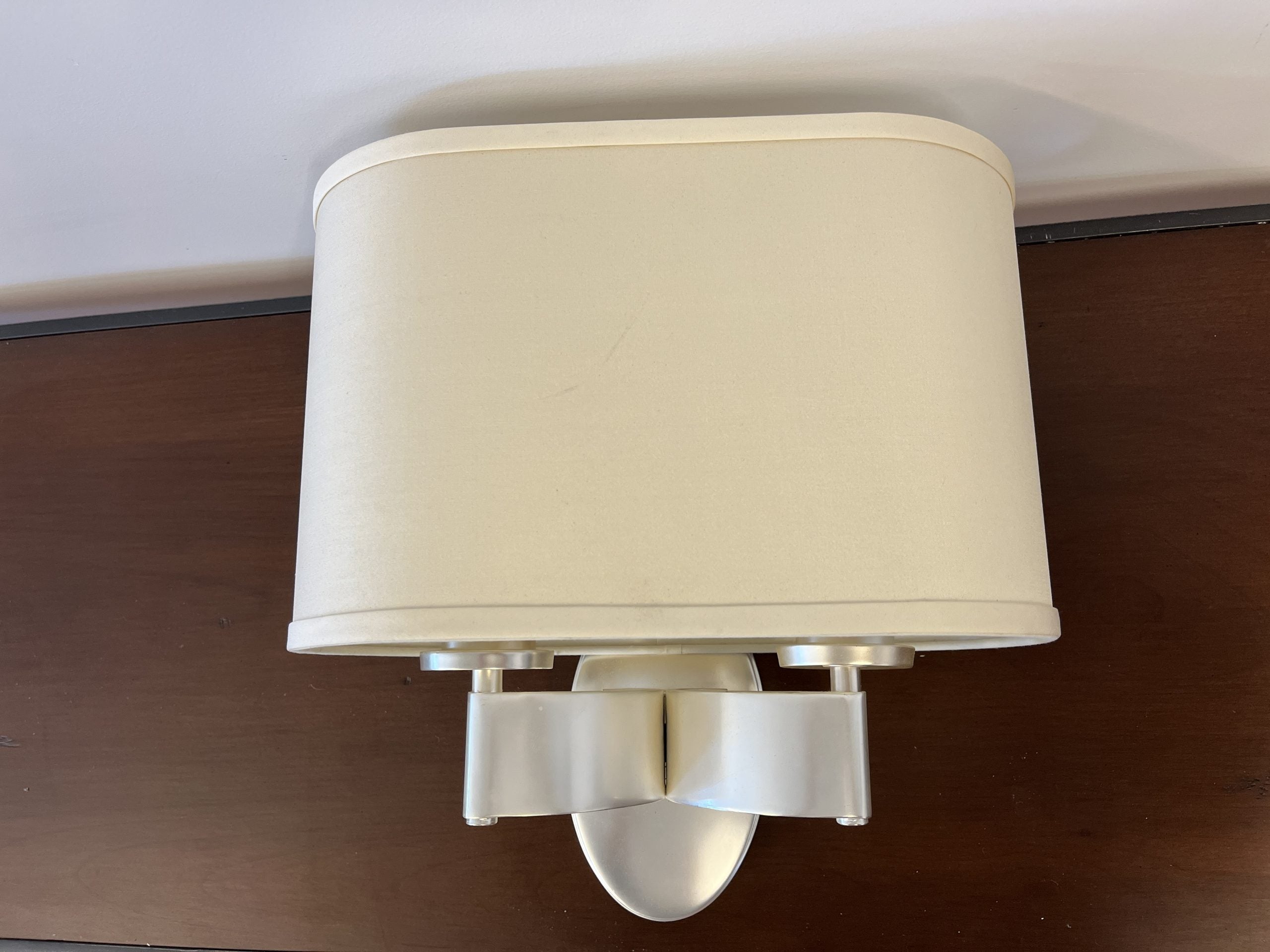 Visual Comfort Graceful Ribbon Double Sconce in Brushed Nickel, Pair (1 of 2)