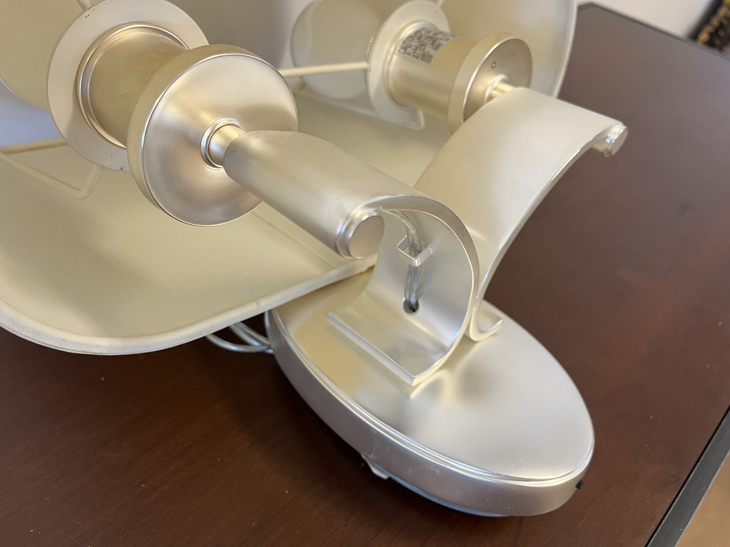 Visual Comfort Graceful Ribbon Double Sconce in Brushed Nickel, Pair (1 of 2)