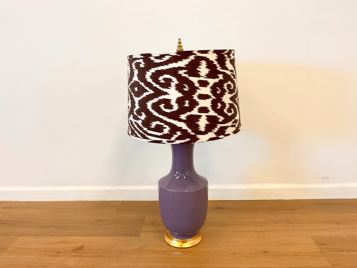 Villa & House Thalia Lilac Table Lamp with Custom Shade