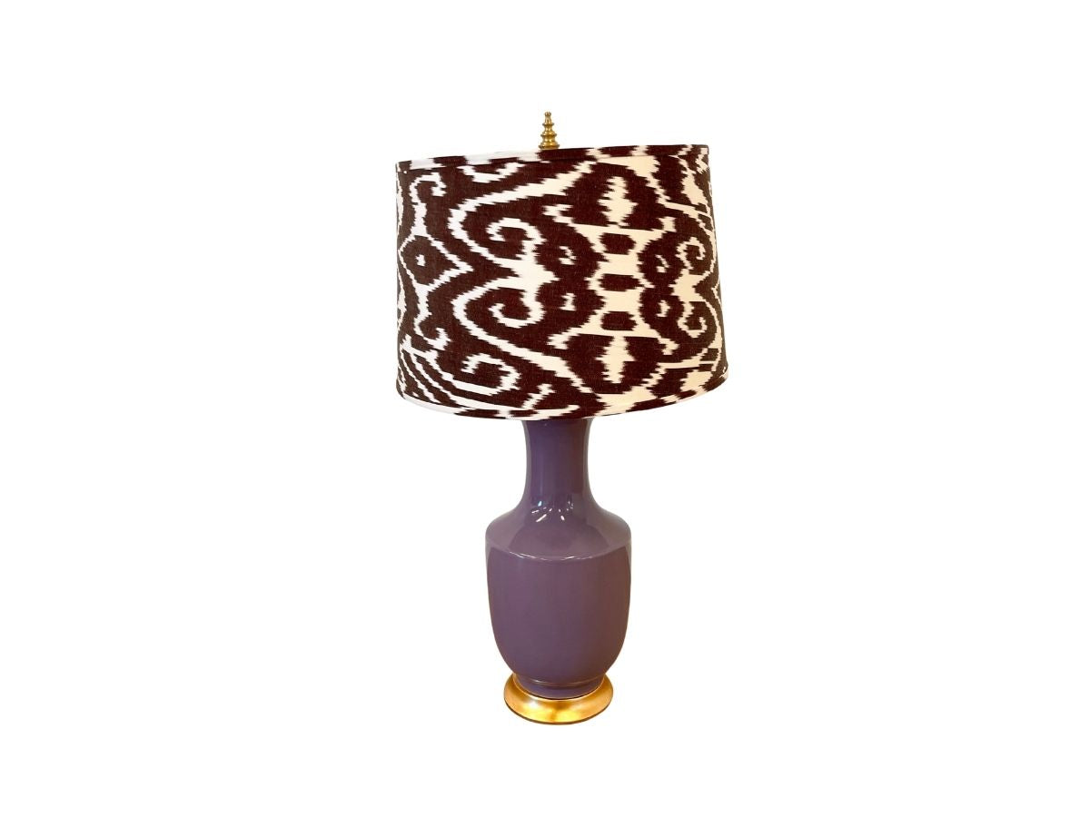 Villa & House Thalia Lilac Table Lamp with Custom Shade