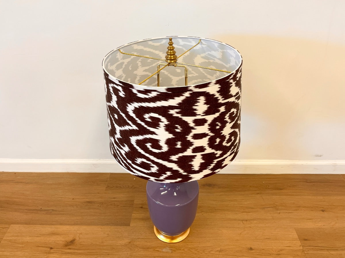 Villa & House Thalia Lilac Table Lamp with Custom Shade