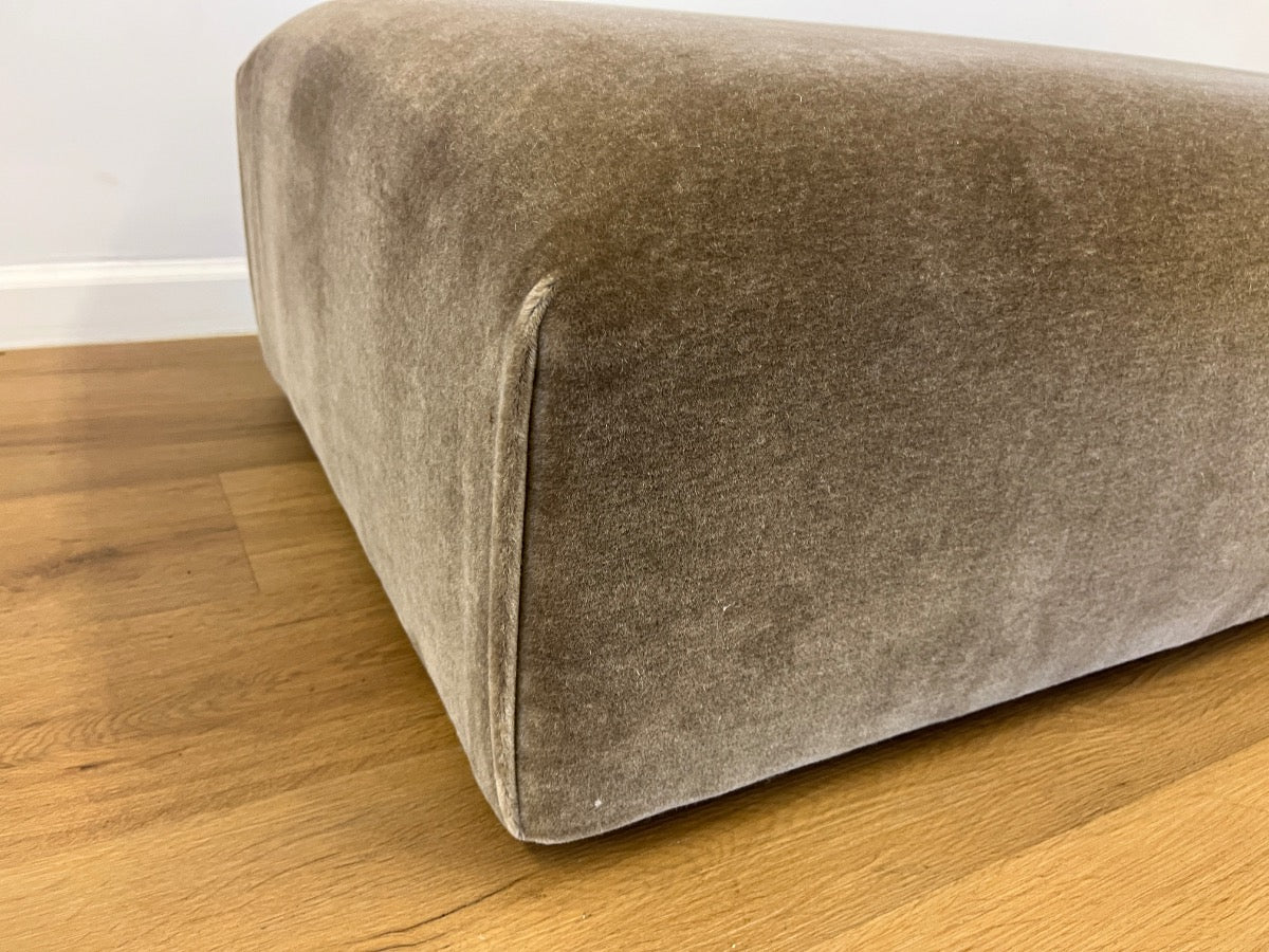 The Bowery Ottoman by Maiden Home in Mohair