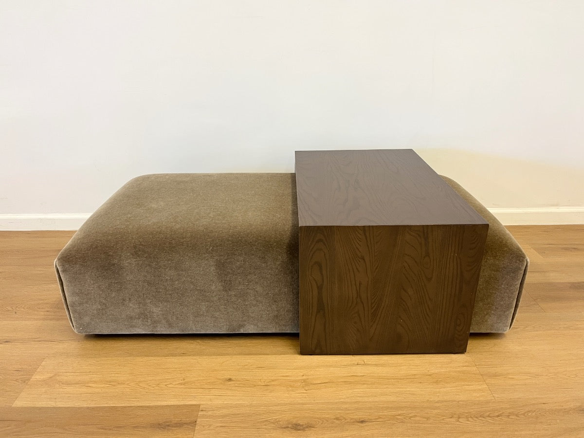 The Bowery Ottoman by Maiden Home in Mohair