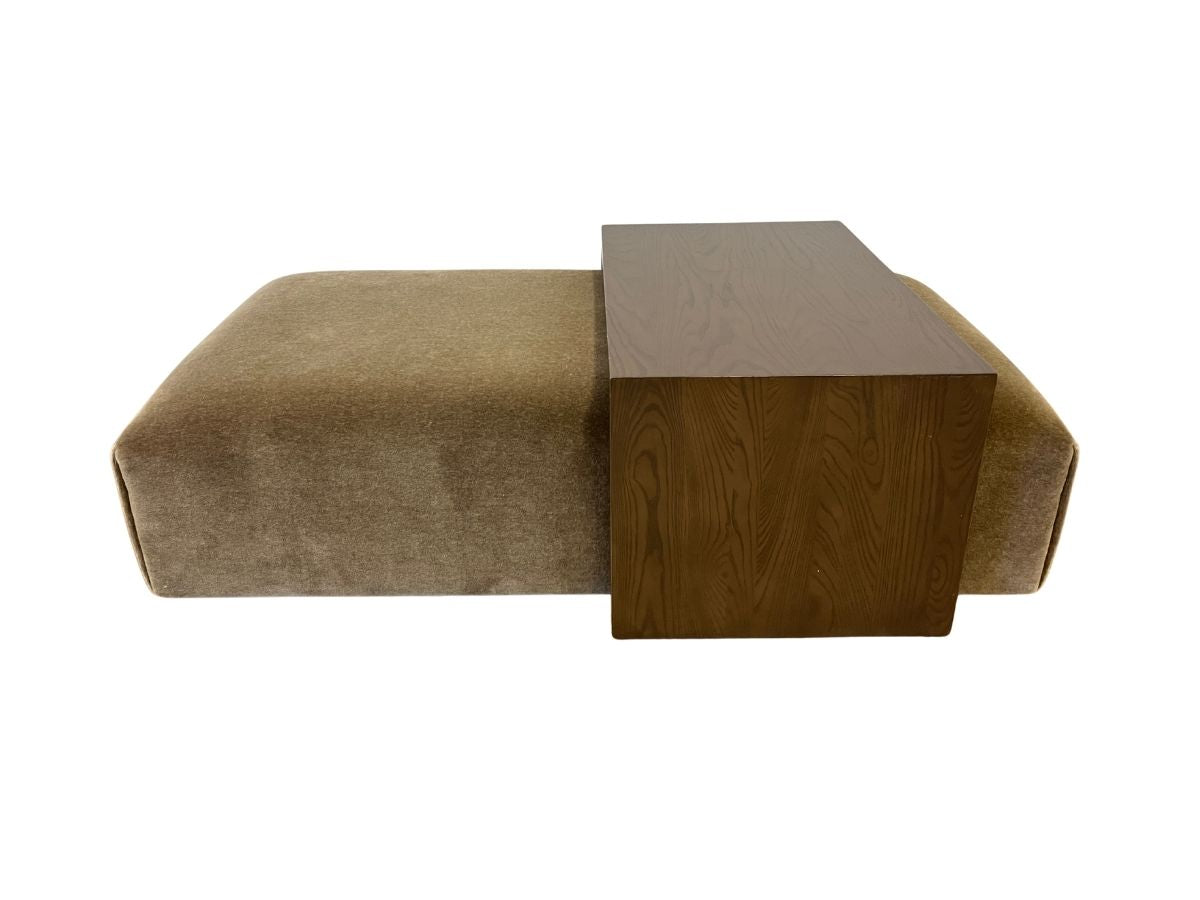 The Bowery Ottoman by Maiden Home in Mohair