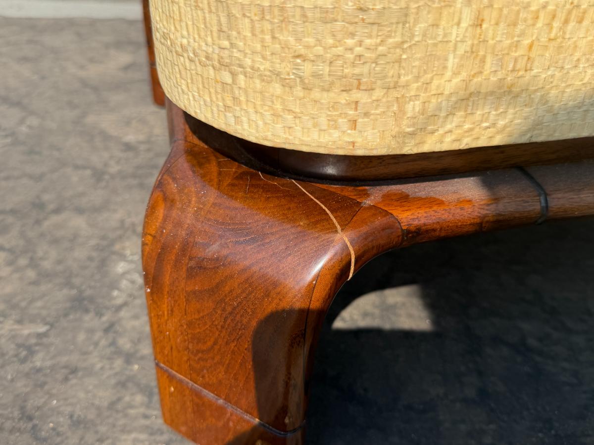 Scala Luxury Raffia & Teak Credenza